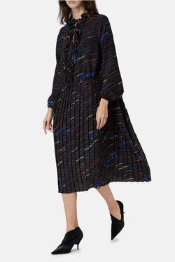 Robe imprimée en soie Balenciaga