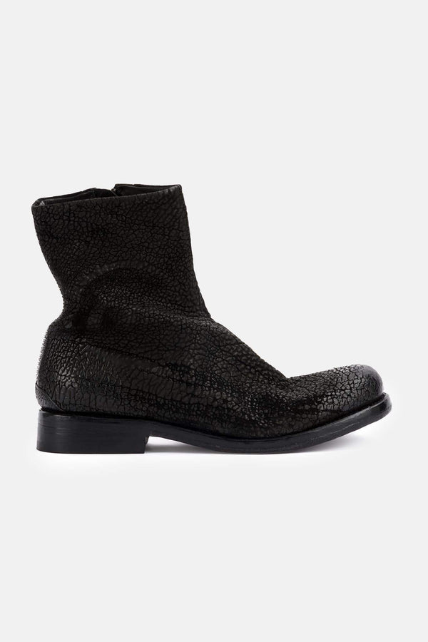 Bottes en cuir texturé Balder Isaac Sellam