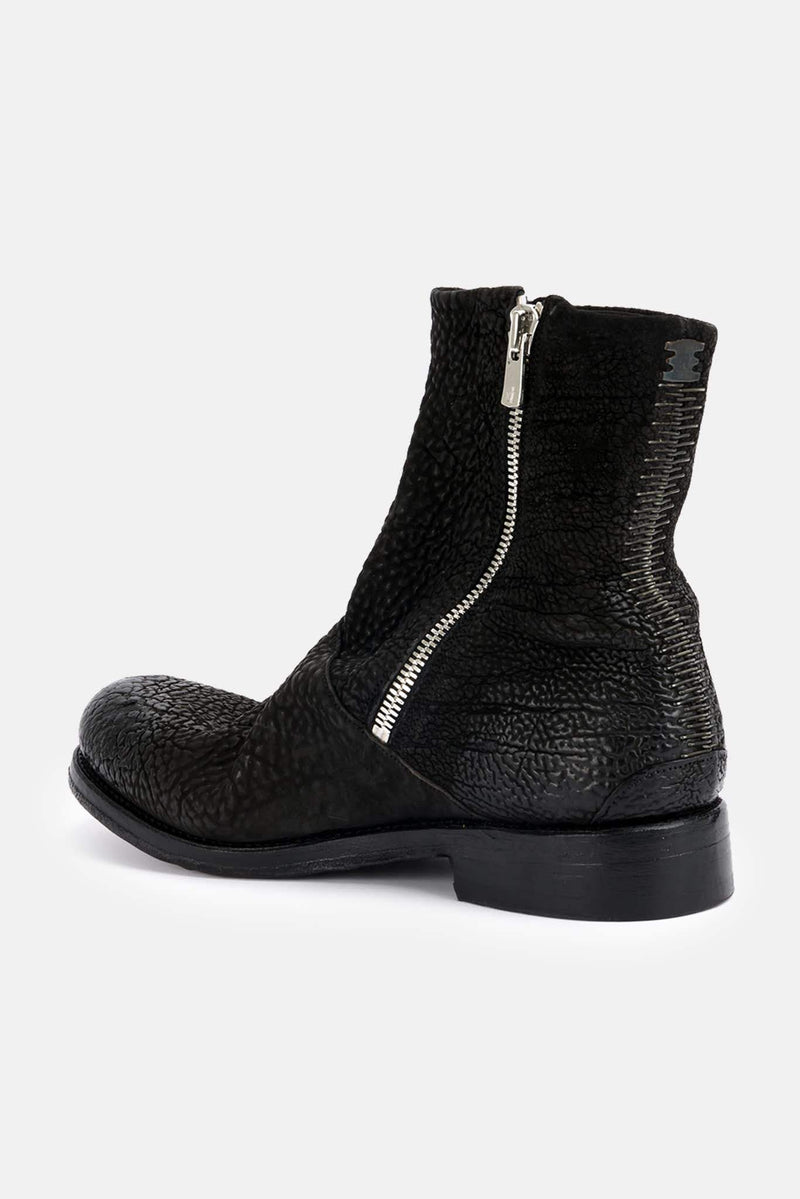 Bottes en cuir texturé Balder Isaac Sellam