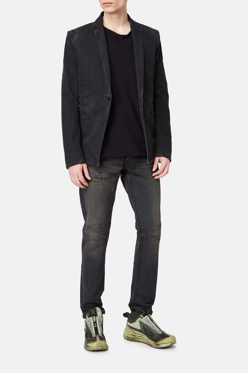 Veste en jean noire Boris Bidjan Saberi