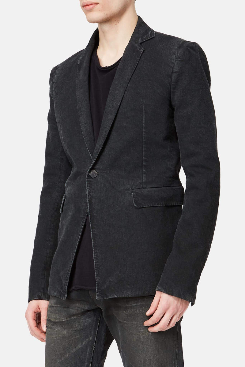 Veste en jean noire Boris Bidjan Saberi