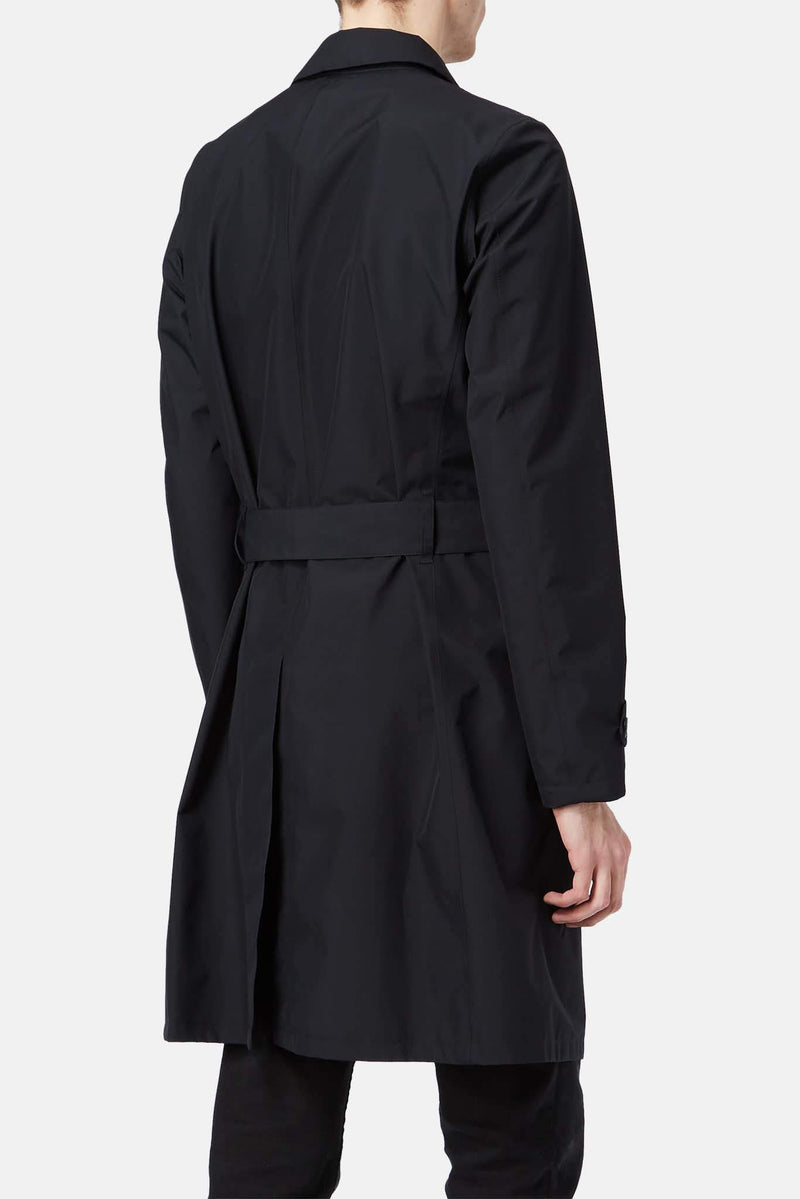 Manteau ceinturé noir Herno