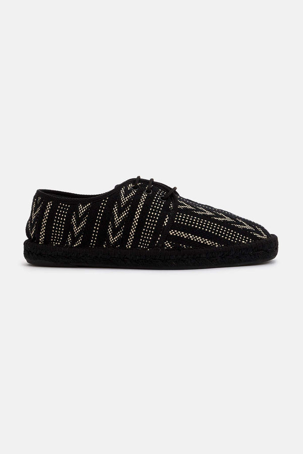 Espadrilles aztèque noires Saint Laurent