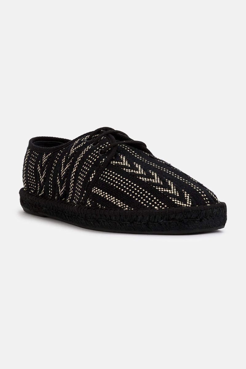 Espadrilles aztèque noires Saint Laurent