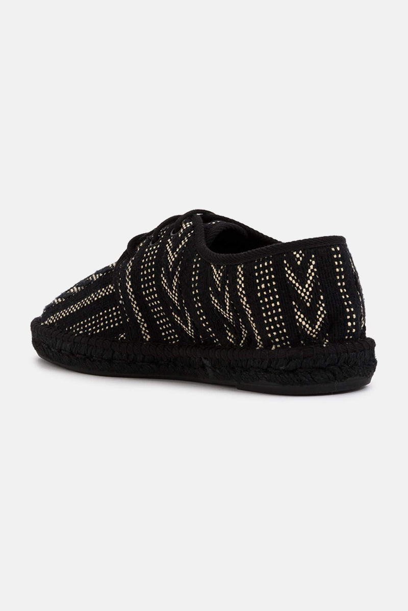 Espadrilles aztèque noires Saint Laurent