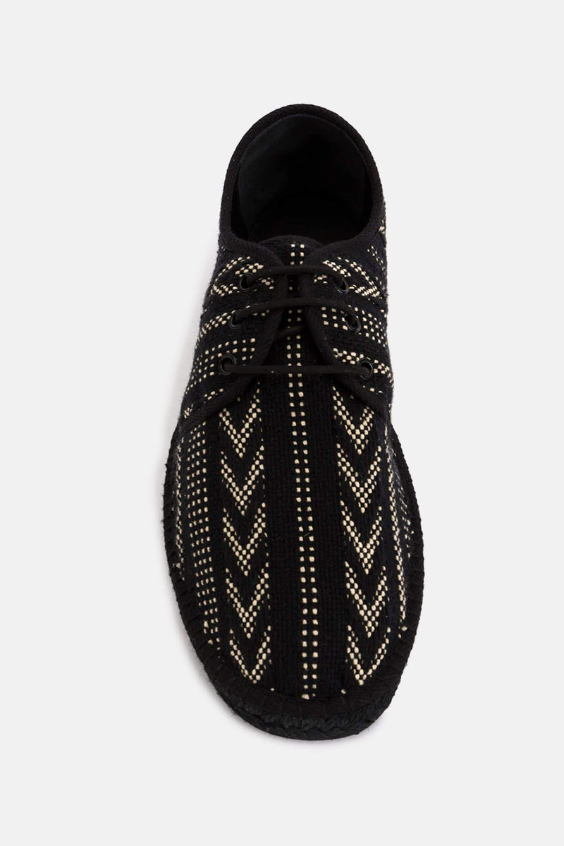 Espadrilles aztèque noires Saint Laurent