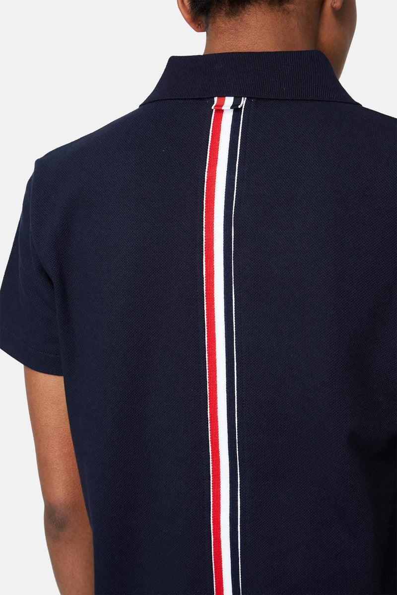 Polo en coton bleu marine Thom Browne