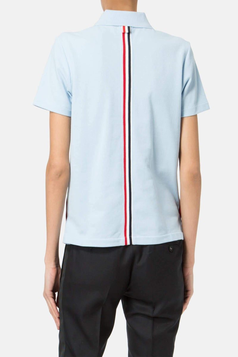 Polo en coton bleu ciel Thom Browne