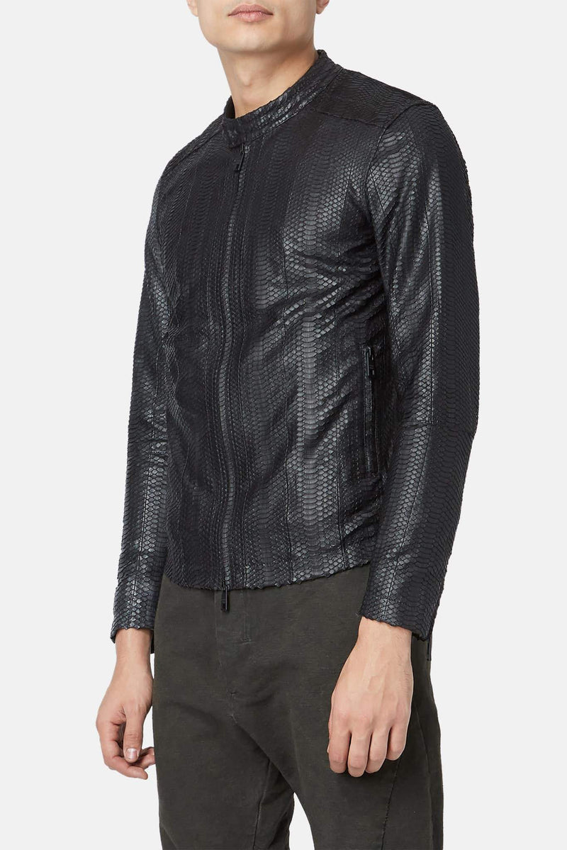 Veste en cuir de python Giorgio Brato