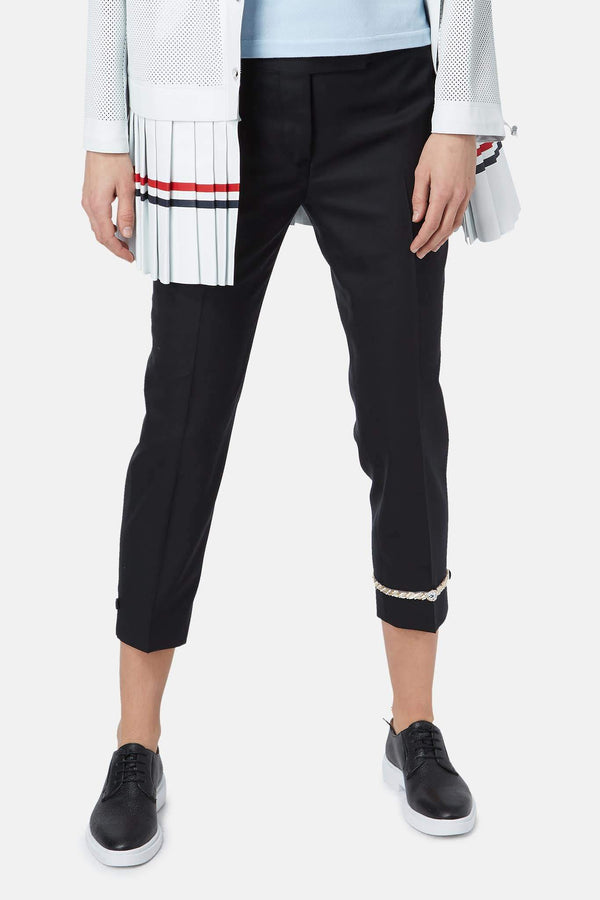 Pantalon en laine noir. Thom Browne