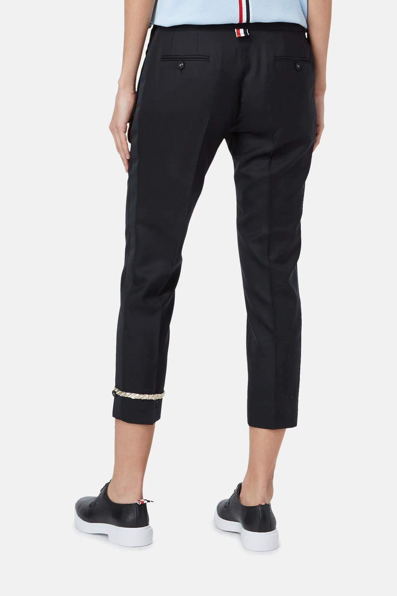 Pantalon en laine noir. Thom Browne