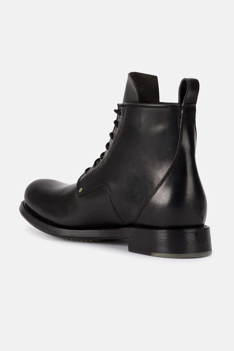 Black leather boots Cop Rick Owens