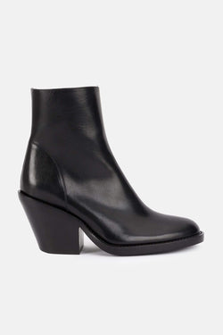 Bottines en cuir noires Ann Demeulemeester