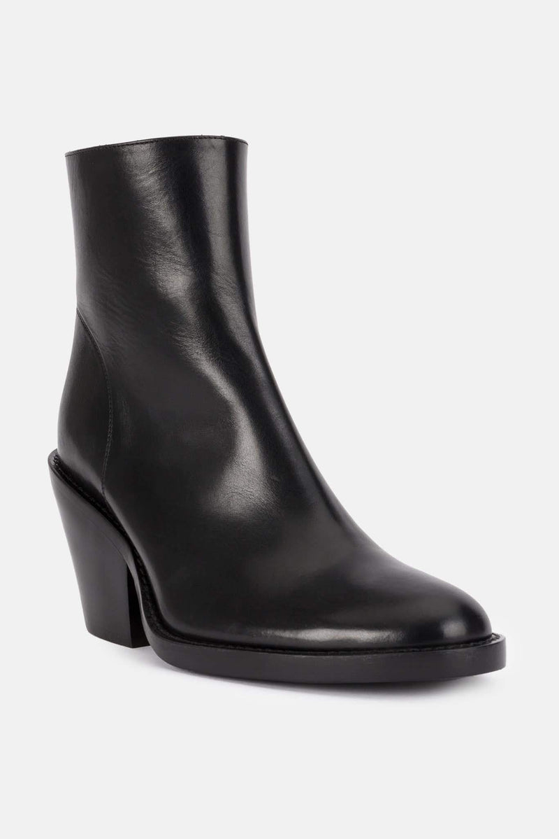 Bottines en cuir noires Ann Demeulemeester