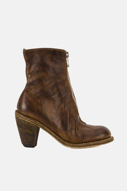 Bottines en cuir marron Guidi