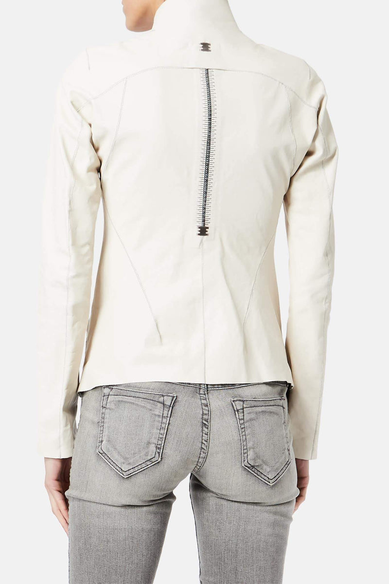 Blouson en cuir beige Isaac Sellam