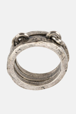 Bague à anneaux liés en argent Tobias Wistisen