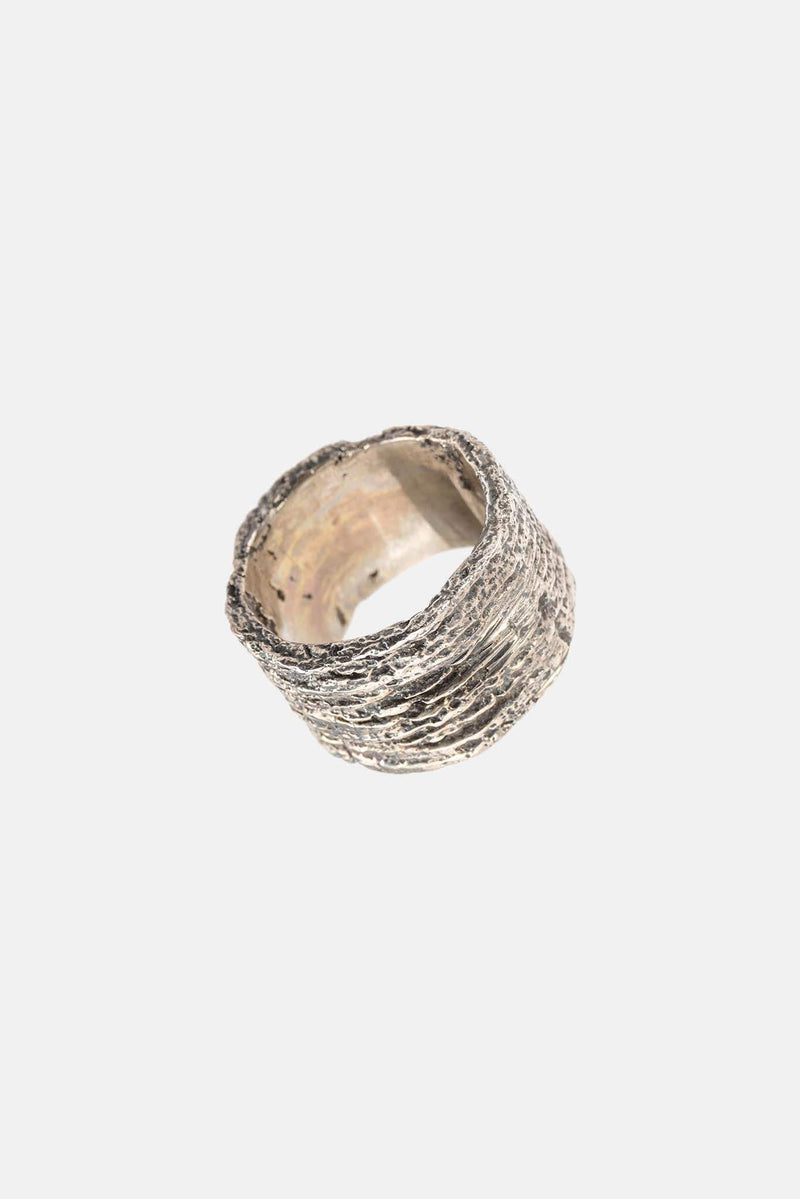 Bague large en argent Tobias Wistisen