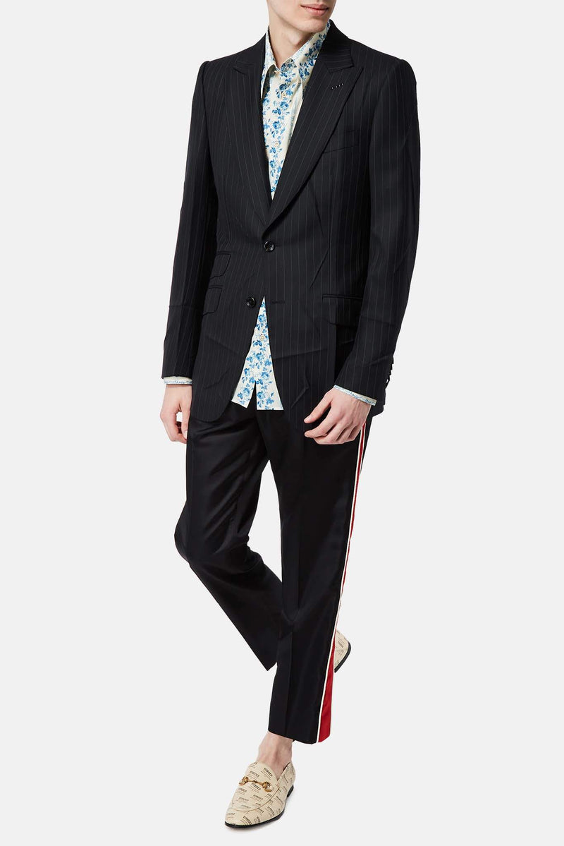 Blazer rayé noir Gucci