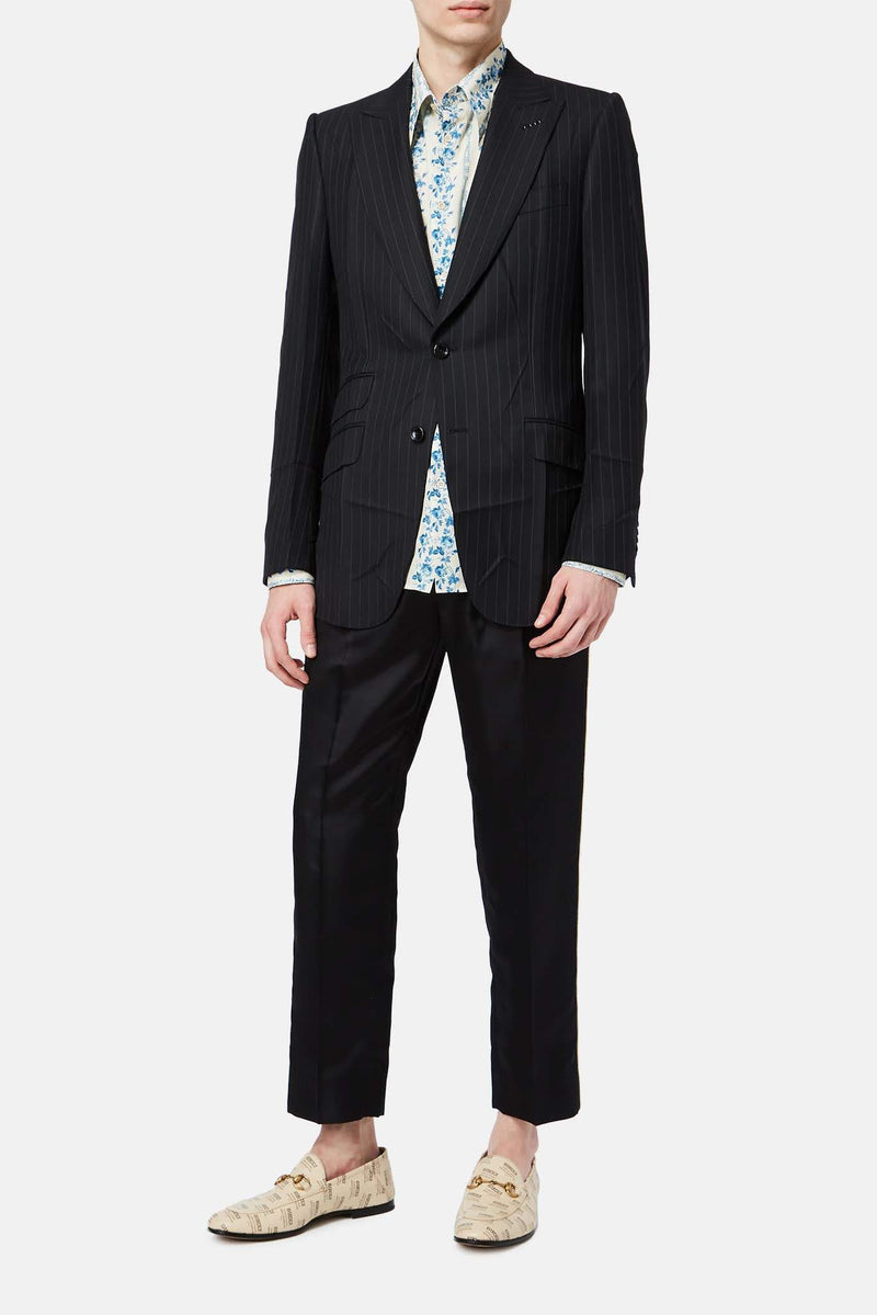 Blazer rayé noir Gucci