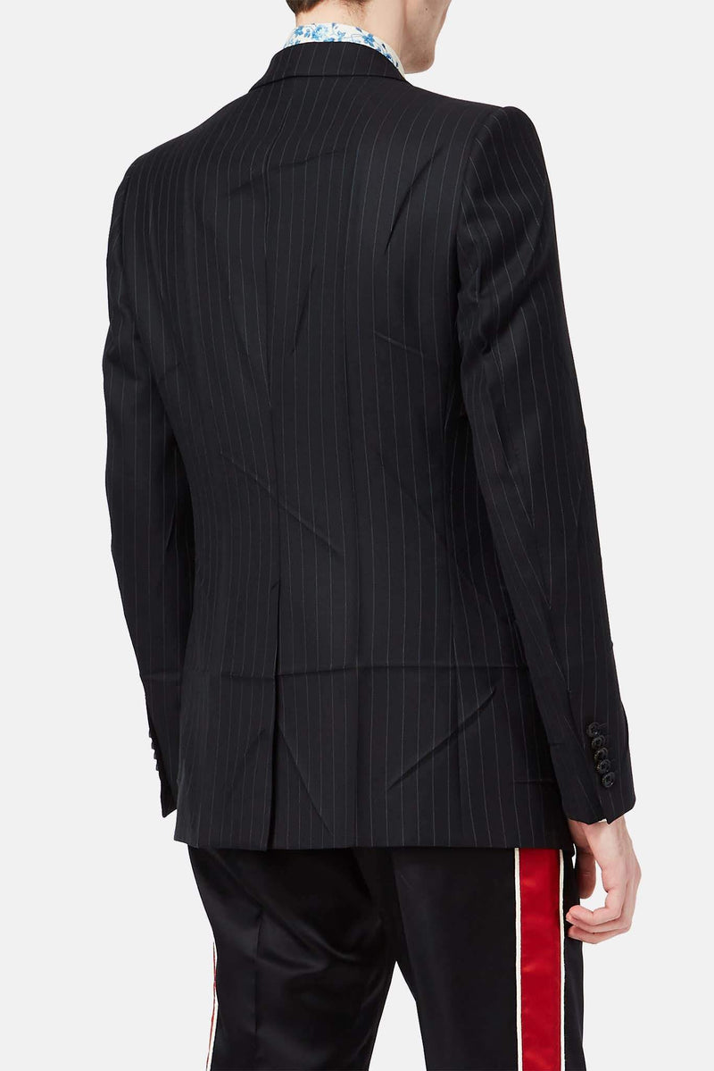 Blazer rayé noir Gucci