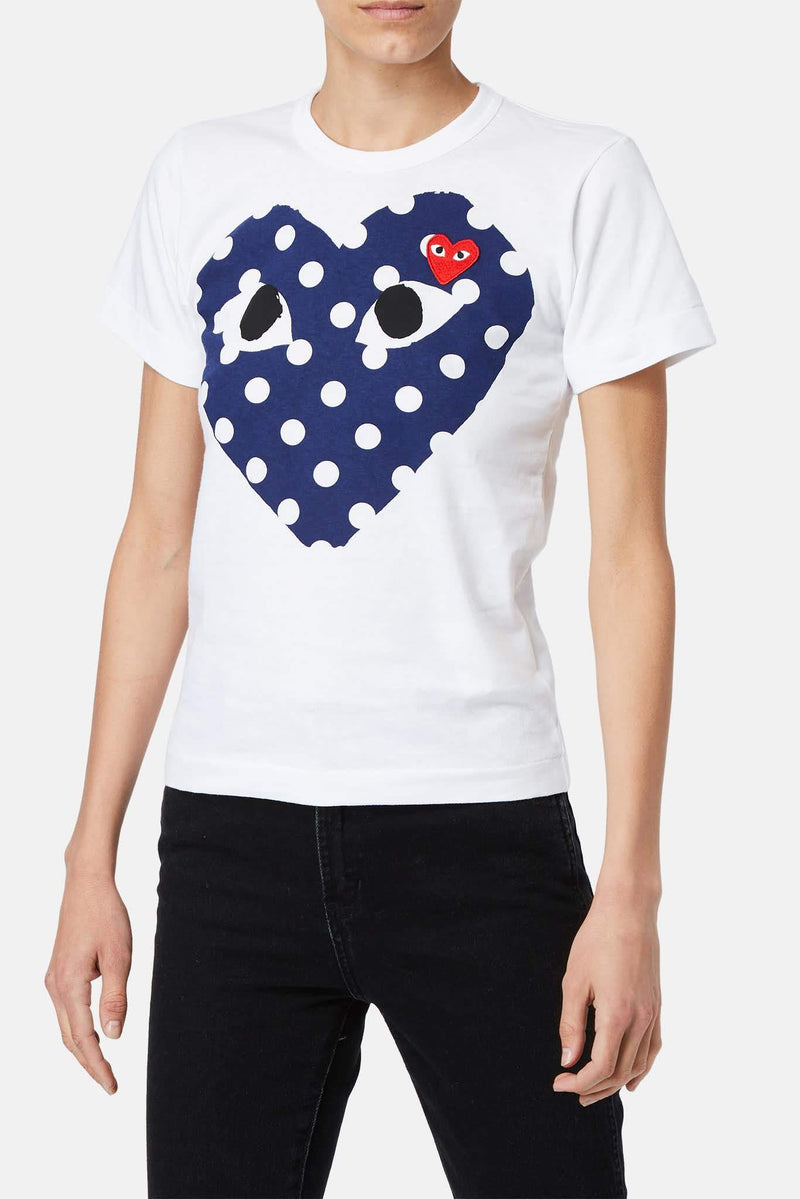 T-shirt imprimé en coton PLAY Comme des Garçons