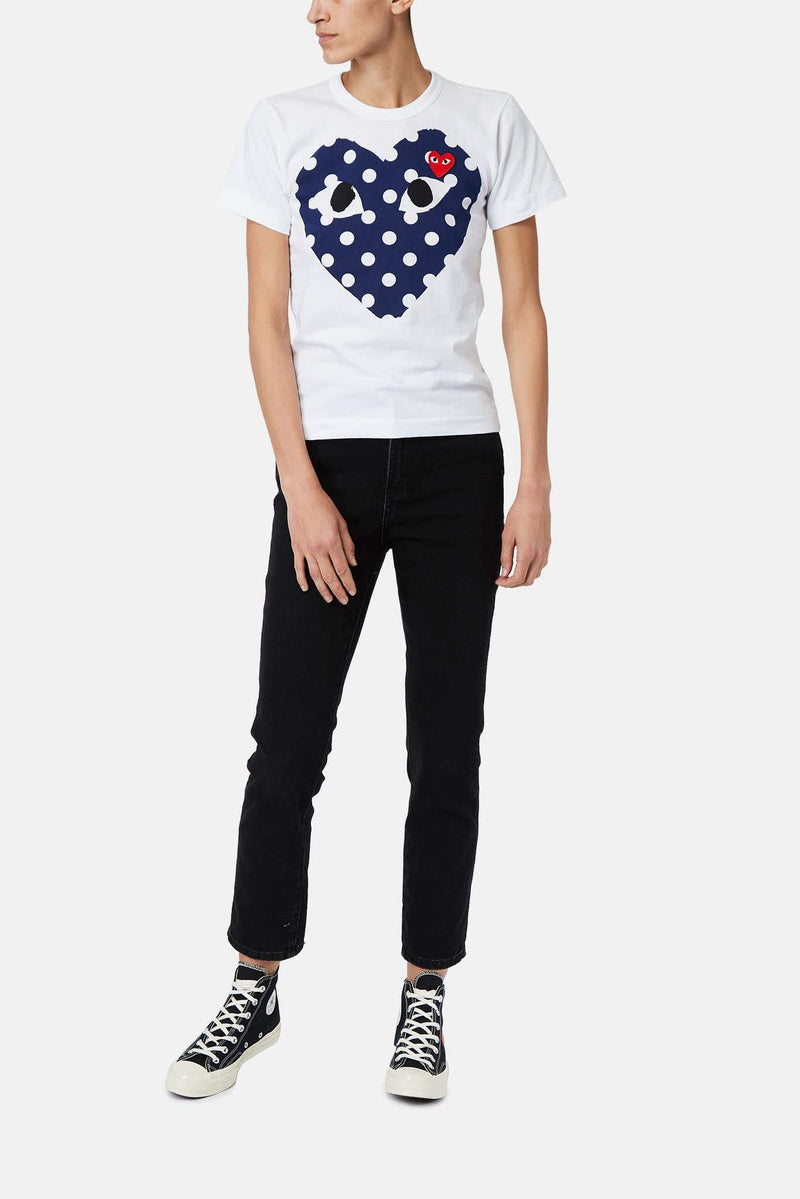 T-shirt imprimé en coton PLAY Comme des Garçons