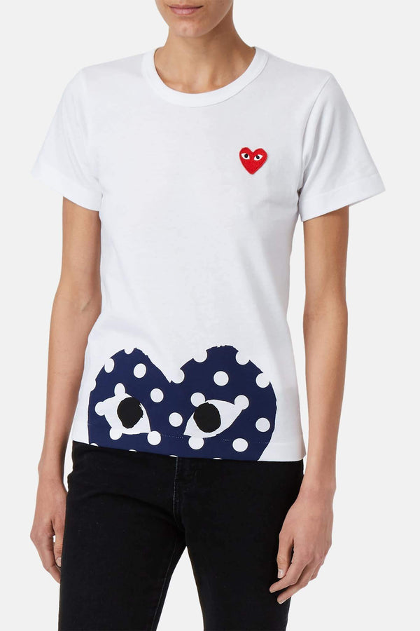 T-shirt imprimé en coton PLAY Comme des Garçons