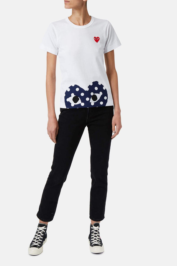 T-shirt imprimé en coton PLAY Comme des Garçons