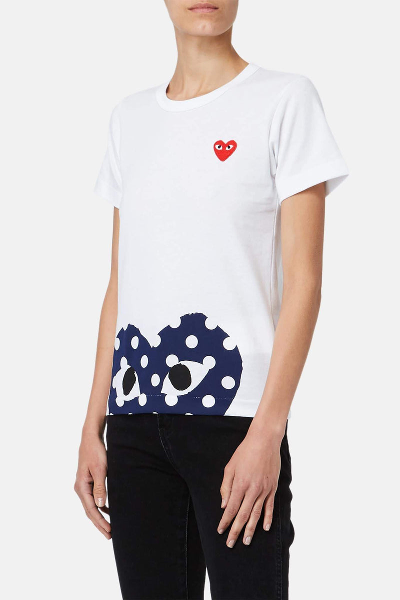 T-shirt imprimé en coton PLAY Comme des Garçons