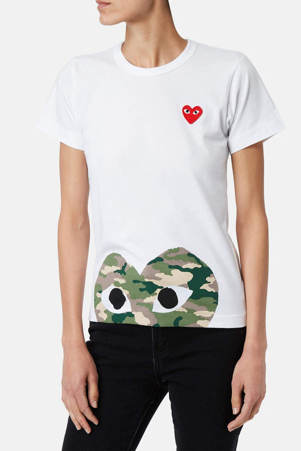 T-shirt imprimé en coton PLAY Comme des Garçons