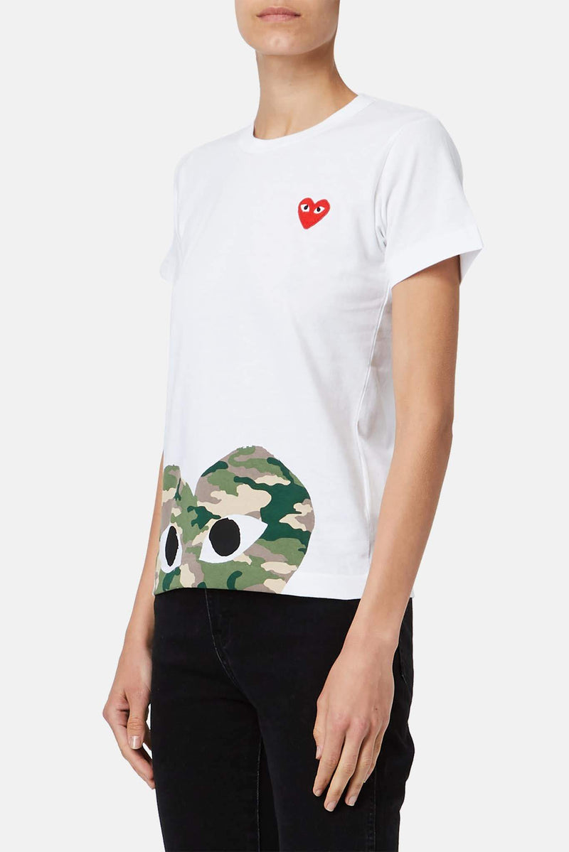 T-shirt imprimé en coton PLAY Comme des Garçons