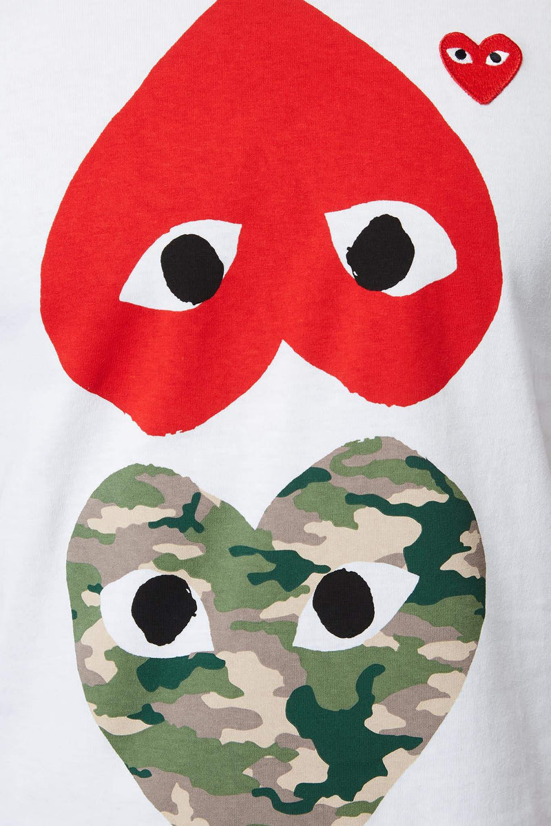 T-shirt imprimé en coton PLAY Comme des Garçons