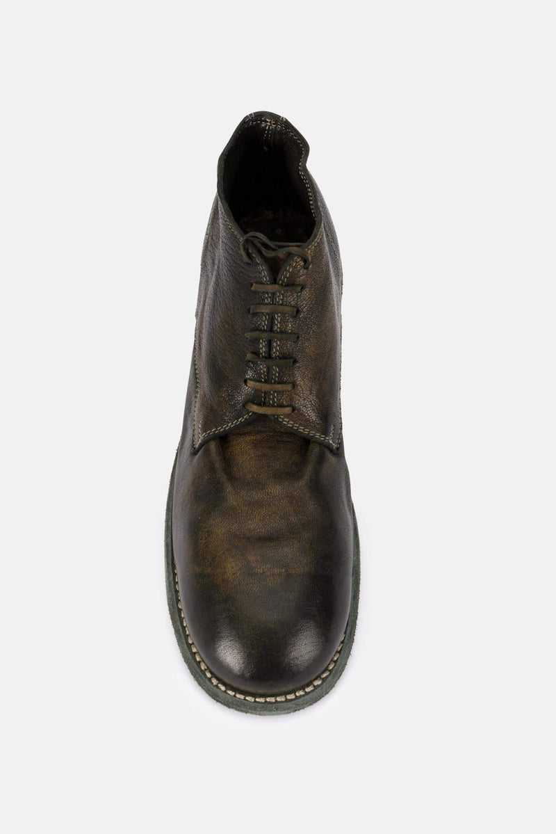 Derbies en cuir marron Guidi