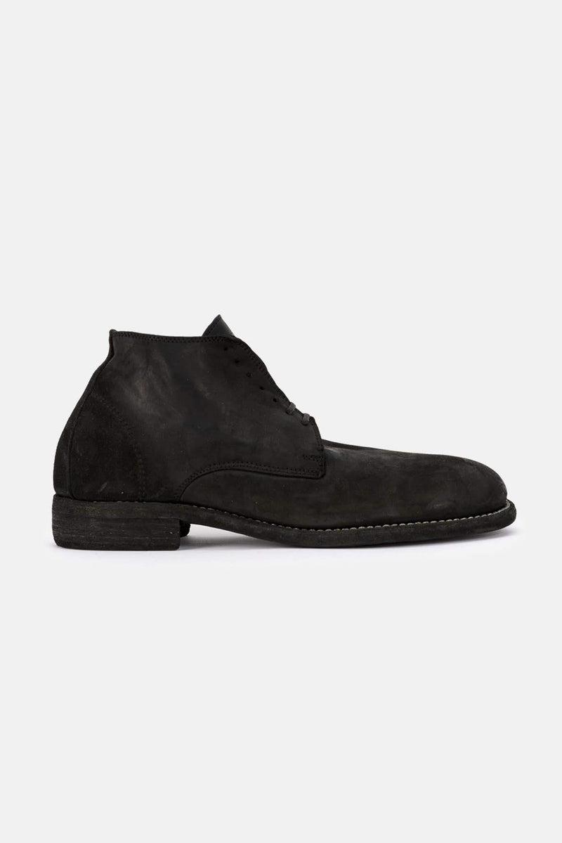 Derbies en cuir cordovan noires Guidi