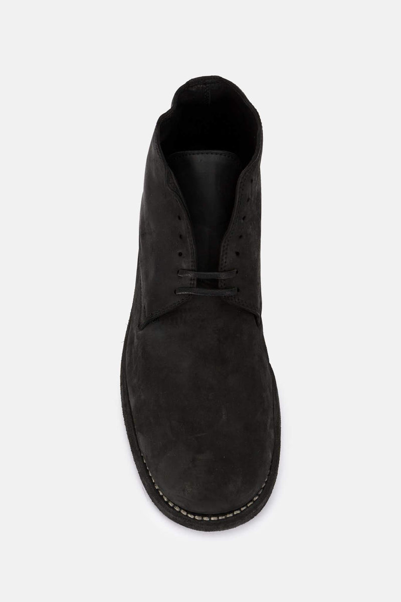 Derbies en cuir cordovan noires Guidi