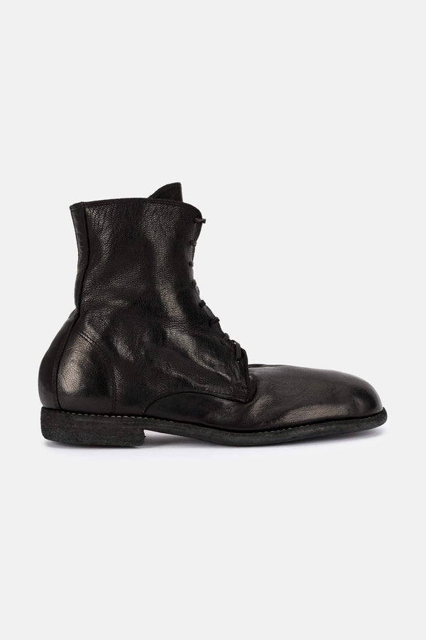 Bottines en cuir noires Guidi