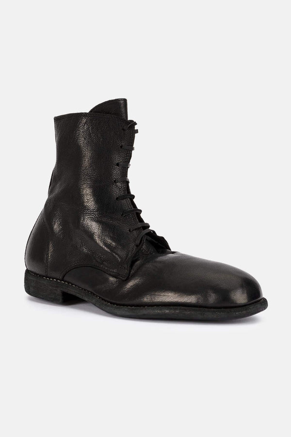 Bottines en cuir noires Guidi