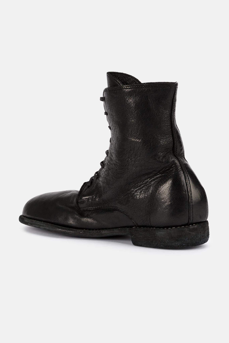 Bottines en cuir noires Guidi