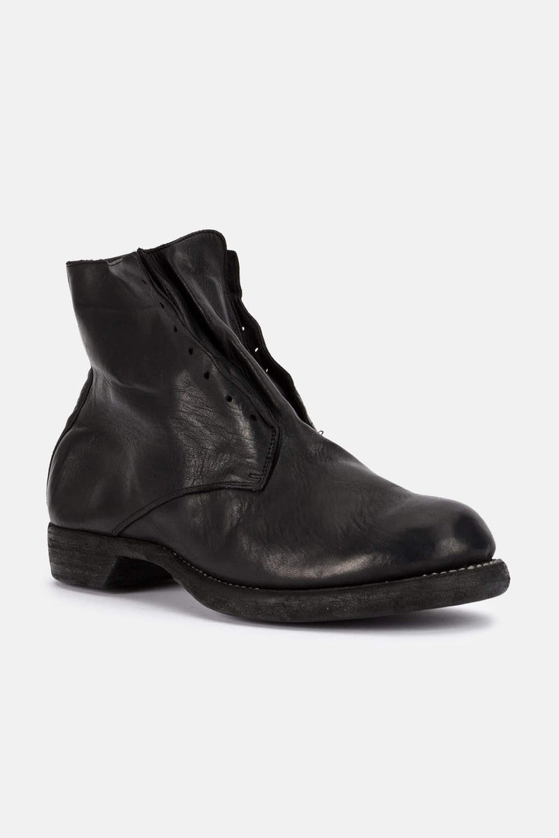 Bottines en cuir noires Guidi