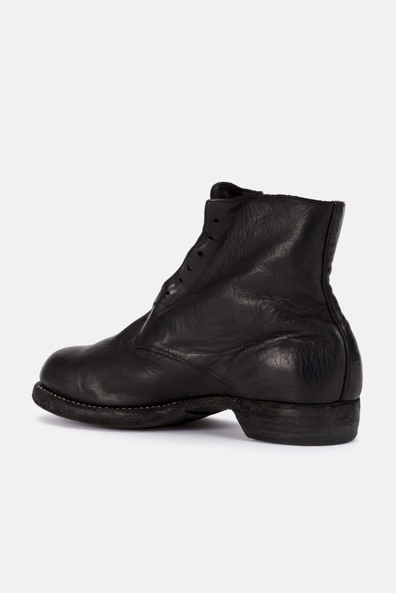 Bottines en cuir noires Guidi