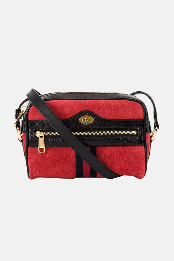 Ophidia red leather bag Gucci