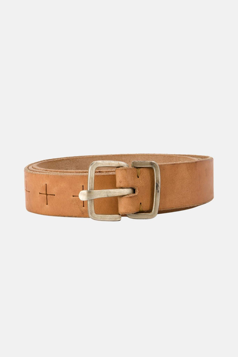 Ceinture en cuir marron M.A+